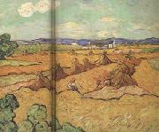 Wheat Stacks with Reaper (nn04), Vincent Van Gogh
